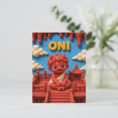 可愛い赤ちゃん鬼, 神話 ポストカード (スタンド正面)