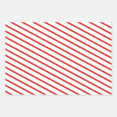 可愛い赤と黒のラディバグパターン ラッピングペーパーシート (正面3)