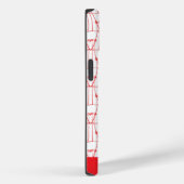 可愛い赤エレガントシルエットココナッツツリー Case-Mate iPhoneケース (裏面 / 右)