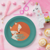 可愛い赤キツネ漫画動物キッドの誕生日 ペーパープレート (パーティー)