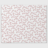 可愛い赤キャンディーケーンヴィンテージクリスマス ラッピングペーパー (フラット)