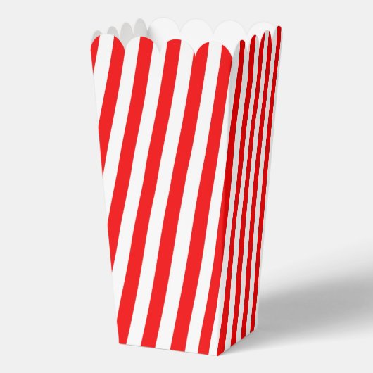 可愛い赤ストライプの白 フェイバーボックス (裏面)
