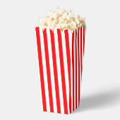 可愛い赤ストライプの白 フェイバーボックス (はじけた状態)