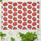 可愛い赤唐辛子 キッチンタオル (折り畳み)