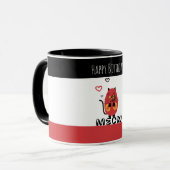 可愛い赤猫 マグカップ (正面左)