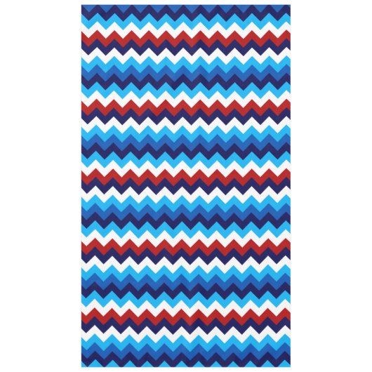 可愛い赤白青シボロンラージテーブルクロス テーブルクロス (正面)