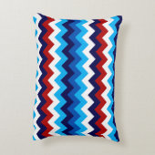 可愛い赤白青山形アクセント枕 アクセントクッション (裏面(縦))