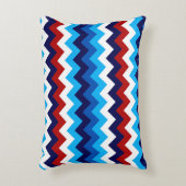 可愛い赤白青山形アクセント枕 アクセントクッション (正面(垂直))