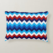 可愛い赤白青山形アクセント枕 アクセントクッション (裏面)