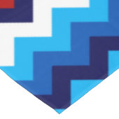 可愛い赤白青山形ミディアムテーブルクロス テーブルクロス (アングル)