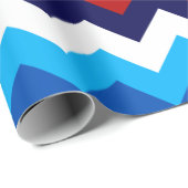 可愛い赤白青山形ラッピング紙 ラッピングペーパー (ロールコーナー)