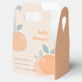 可愛い赤面ピーチオレンジフルーティはっきりしたベビーシャワー フェイバーボックス (オープン)
