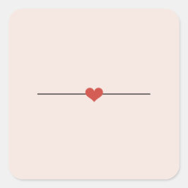 可愛い赤面空白のピンク スクエアシール