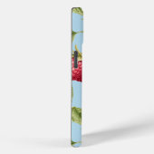 可愛い赤、パステルブルーと金ゴールドラズベリーフルーツ Case-Mate iPhoneケース (裏面 / 右)