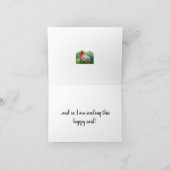 可愛い赤・白・青デジタル絵を描格言 カード (内部)