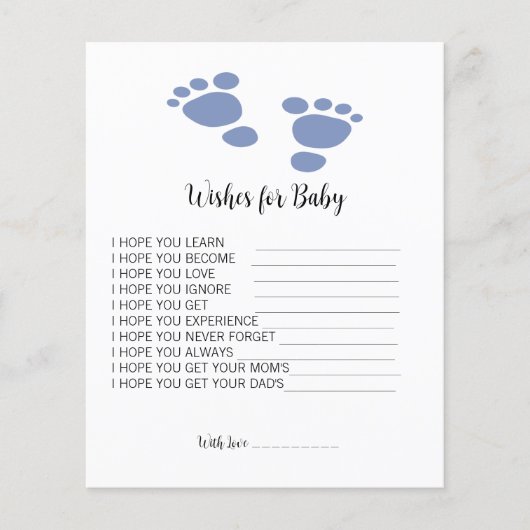 可愛い足跡ベビーシャワーベビーアドバイス (正面)