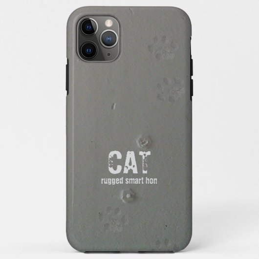 可愛い足頭が切れるでゴツゴツした猫 Case-Mate iPhoneケース (裏面)