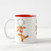 可愛い踊りマンガトインデナーマグ ツートーンマグカップ (左)