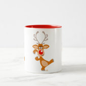 可愛い踊りマンガトインデナーマグ ツートーンマグカップ (中央)