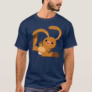 可愛い踊り漫画うさぎTシャツ Tシャツ
