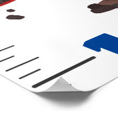 可愛い輸送漫画の成長図 ポスター (角)