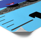 可愛い輸送漫画の成長図 ポスター (角)