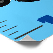 可愛い輸送漫画の成長図 ポスター (角)