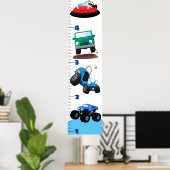 可愛い輸送漫画の成長図 ポスター (ホームオフィス)