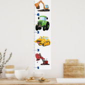 可愛い輸送漫画の成長図 ポスター (キッチン)