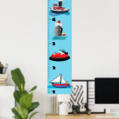 可愛い輸送漫画の成長図 ポスター (ホームオフィス)