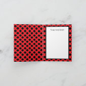 可愛い追加あなたの目的を文字リトルラディバグ カード (内部)