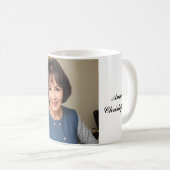 可愛い退職した写真の名カスタム前 コーヒーマグカップ (正面右)