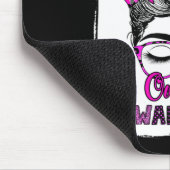 可愛い過剰摂取認識度乱雑なヘアパン女性1 マウスパッド (コーナー)