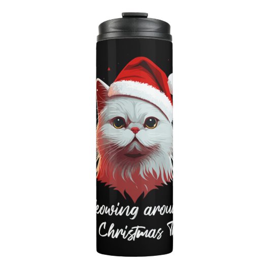 可愛い醜いクリスマス猫の女性メンズおもしろいキッズ猫C タンブラー (正面)