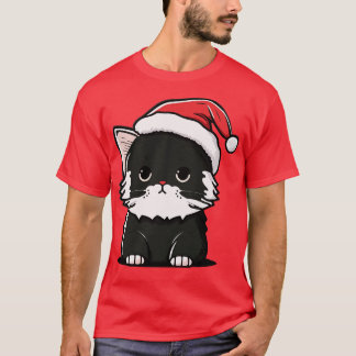 可愛い醜いクリスマス猫ギフト猫おもしろいクリスマス2 Tシャツ