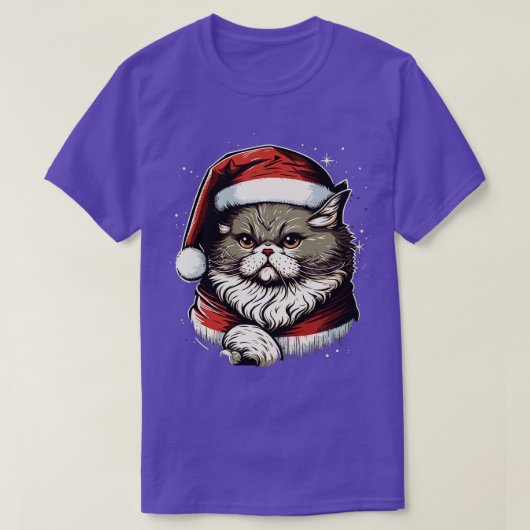 可愛い醜いクリスマス猫ギフト猫おもしろいクリスマス3 Tシャツ (デザイン正面)