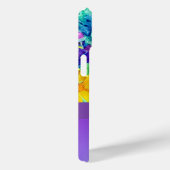 可愛い野パーソナライズされた草水色カラフル Case-Mate iPhoneケース (裏面 / 右)