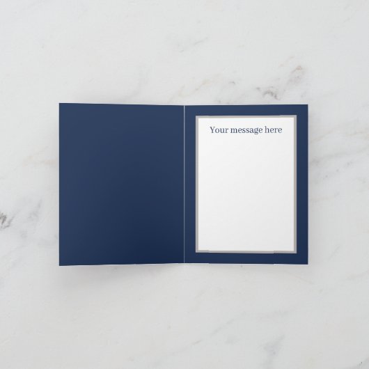 可愛い野球の父の息子のメッセージを追加 カード (内部)