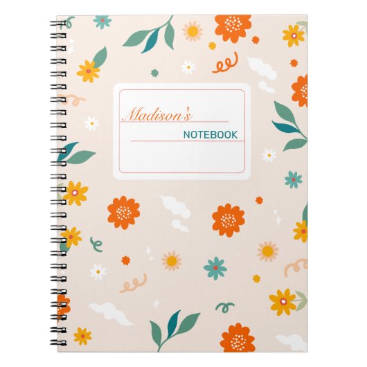 可愛い野花 ノートブック (正面)