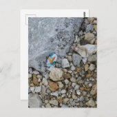 可愛い金ゴールドハートロックオンバーリントンアイオワ川 ポストカード (正面/裏面)