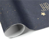 可愛い金ゴールドパーソナライズされた星 ラッピングペーパー (ロールコーナー)