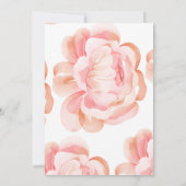 可愛い金ゴールドプリンセスリトル恐竜ガール誕生日 招待状 (裏面)