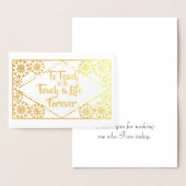 可愛い金ゴールド先生感謝の日ありがとう実在 箔カード (ディスプレー)