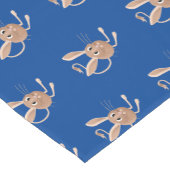 可愛い長い耳のジェルボア漫画イラストレーション ショートテーブルランナー (コーナー)