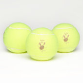 可愛い長い耳のジェルボア漫画イラストレーション テニスボール (マルチ)