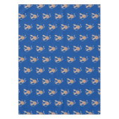 可愛い長い耳のジェルボア漫画イラストレーション テーブルクロス (正面)