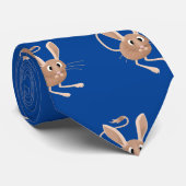 可愛い長い耳のジェルボア漫画イラストレーション ネクタイ (ロール)