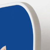 可愛い長い耳のジェルボア漫画イラストレーション ピックルボールラケット (左詳細)