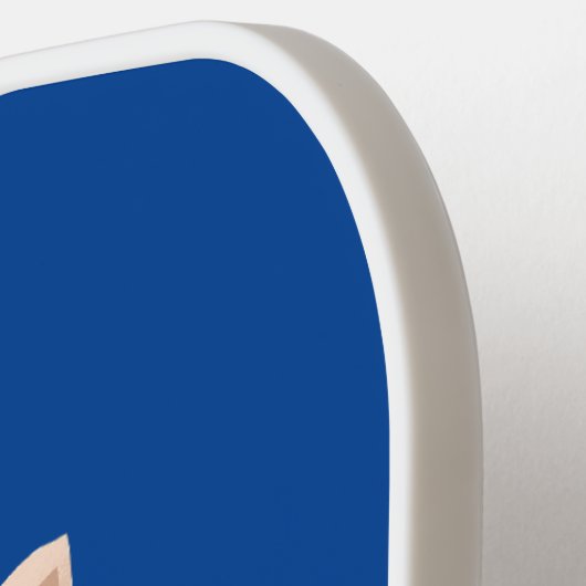 可愛い長い耳のジェルボア漫画イラストレーション ピックルボールラケット (左詳細)