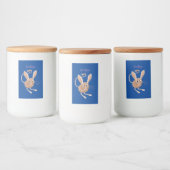 可愛い長い耳のジェルボア漫画イラストレーション フードラベル (ボトル)